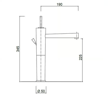 QUACK - F9111BLA - Countertop single handle washbasin mixer by Rubinetteria Giulini - view 3